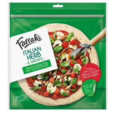 Farrah's Italian Herb Wraps 6pk