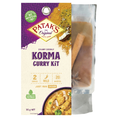 Patak's Creamy Coconut Korma Curry Kit 315g