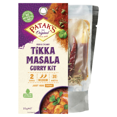 Patak's Rich & Creamy Tikka Masala Curry Kit 313g