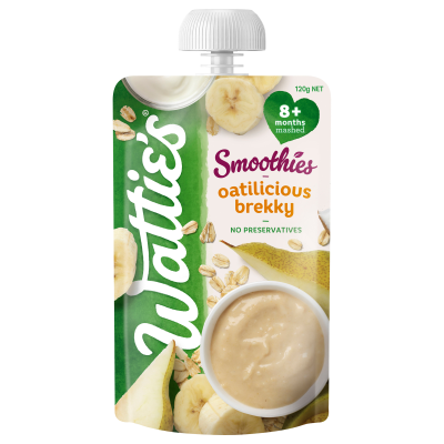 Wattie's For Baby Oatilicious Brekky Smoothies 8+Months Mashed 120g