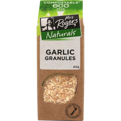 Mrs Rogers Naturals Eco Garlic Granules 40g