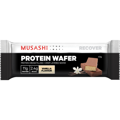 Musashi Vanilla Flavour Protein Wafer 40g