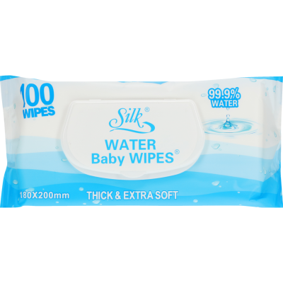 Silk Water Baby Wipes 100pk