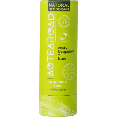 Aotearoad Zesty Bergamot + Lime Natural Deodorant 55g