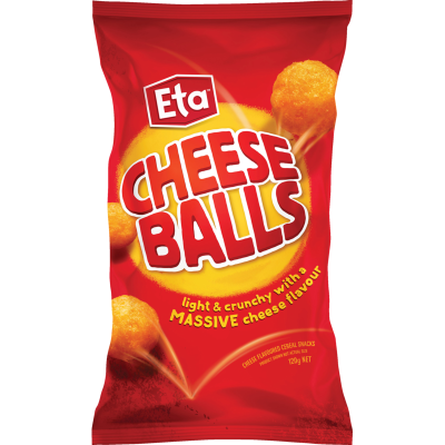Eta Cheese Ball Corn Snacks 120g