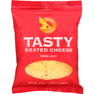 Eclipse Cheese Tasty Grated Cheese 500g