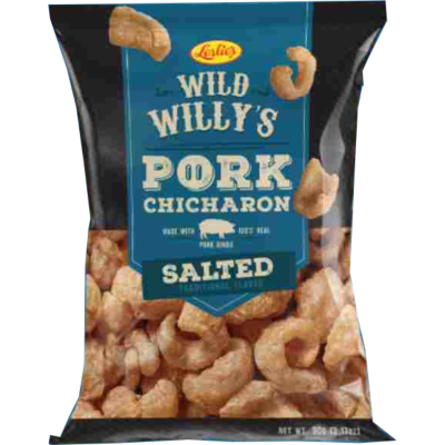 Leslie's Wild Willy's Salted Pork Crackle 90g