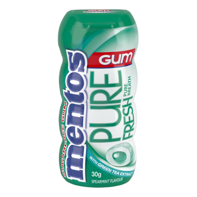 Mentos Pure Fresh Spearmint Gum 30g