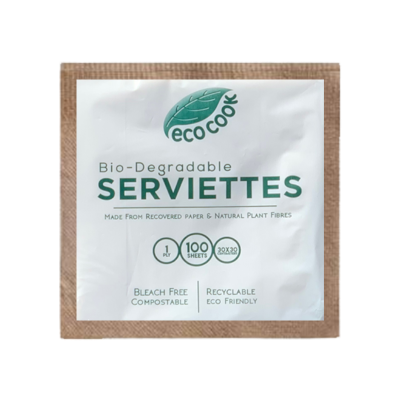 Eco Cook Biodegradable Serviettes 100pk