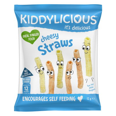 Kiddylicious Cheesy Straws 12+ Months 12g