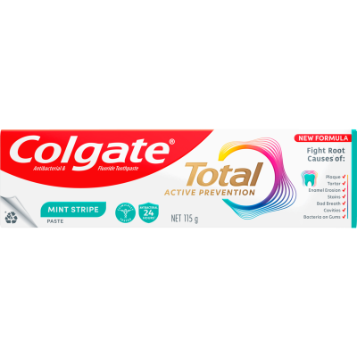 Colgate Total Active Prevention Mint Stripe Toothpaste 115g