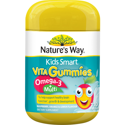 Nature's Way Kids Smart Omega+ Multi Vita Gummies 110pk