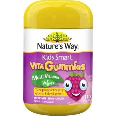 Nature's Way Kids Smart Multi Vitamin + Vegies Vita Gummies 110pk