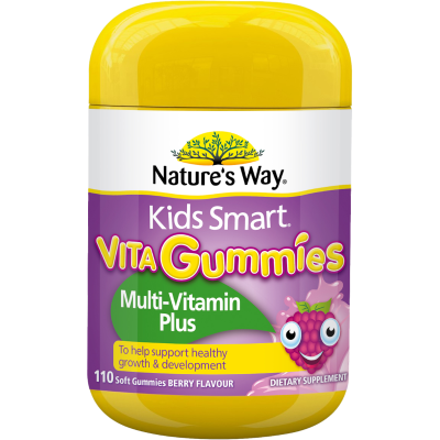 Nature's Way Kids Smart Multi Vitamin + Vegies Vita Soft Gummies 110pk