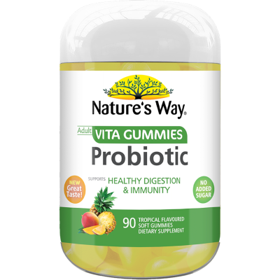 Nature's Way Probiotic Tropical Adult Vita Gummies 90pk
