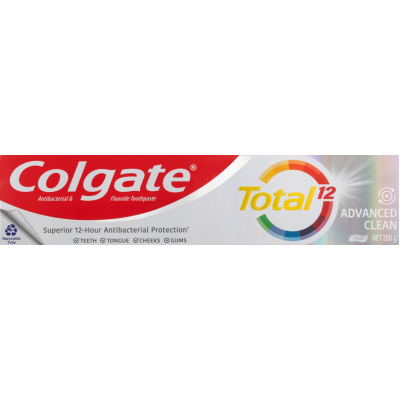 Colgate Total Advanced Clean Antibacterial Fluoride Toothpaste 200g