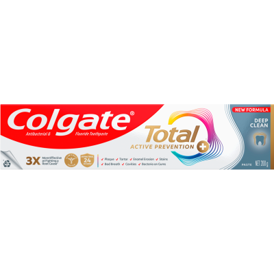 Colgate Total Active Prevention Deep Clean Toothpaste 200g