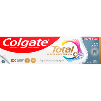 Colgate Total Active Prevention Deep Clean Toothpaste 115g