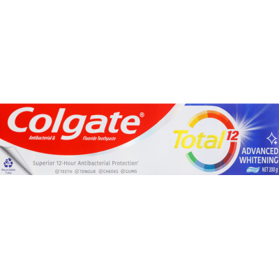 Colgate Total Advanced Whitening Antibacterial Fluoride Toothpaste 200g