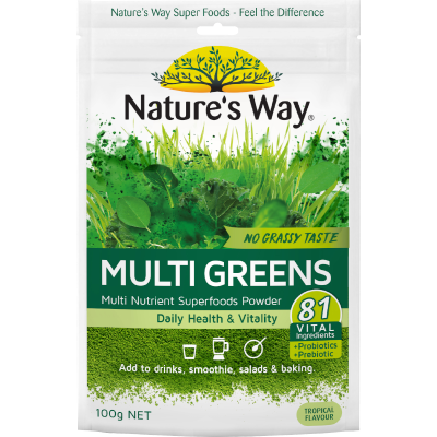 Nature's Way Multi Greens Multi Nutrient Superfoods Powder 100g