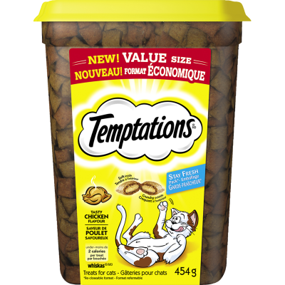 Temptations Tasty Chicken Flavour Treats For Cats 454g