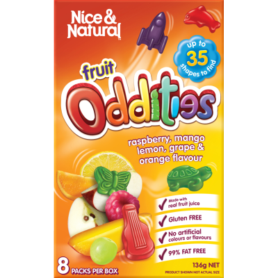 Nice & Natural Oddities Fruit Snacks 8 x 17g