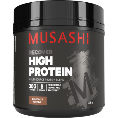Musashi Recover High Protein Chocolate Flavour Powder 375g