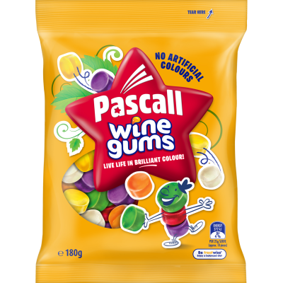 Pascall Wine Gums 180g