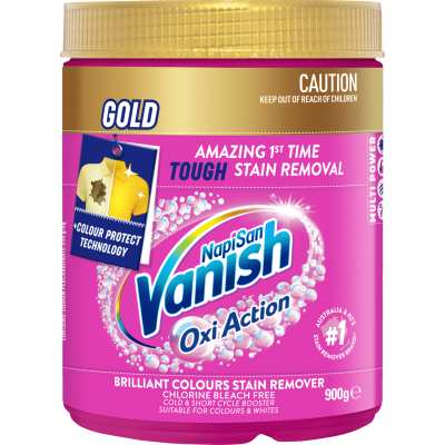 Vanish Napisan Oxi Action Gold Stain Remover Powder 900g