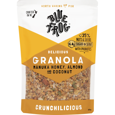 Blue Frog Manuka Honey Almond And Coconut Probiotic Granola 350g