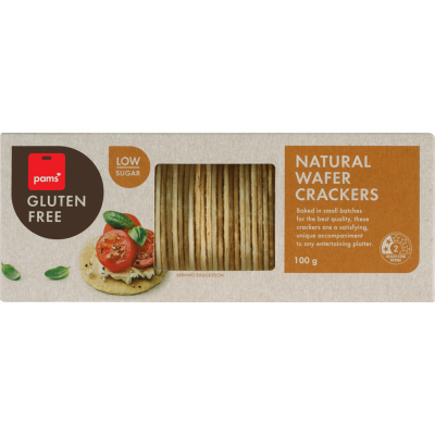 Pams Gluten Free Natural Wafer Crackers 100g