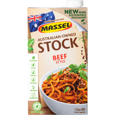 Massel Organic Beef Style Stock Liquid 1l