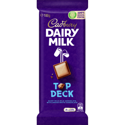 Cadbury Dairy Milk Top Deck Chocolate Block 180g