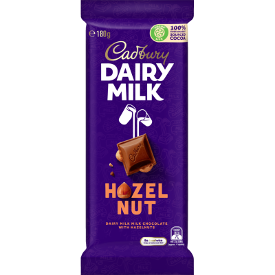 Cadbury Dairy Milk Dairy Milk Hazelnut Chocolate Block 180g