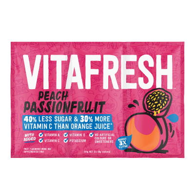 Vitafresh Peach Passionfruit Flavoured Drink Mix 150g