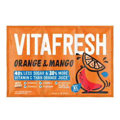 Vitafresh Orange & Mango Flavoured Drink Mix 3 x 50g