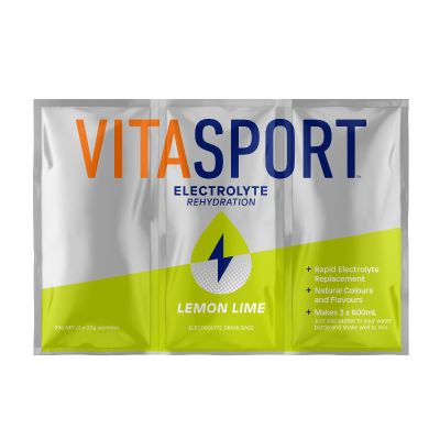 Vitasport Electrolyte Rehydration Lemon Lime Electrolyte Drink Base 99g