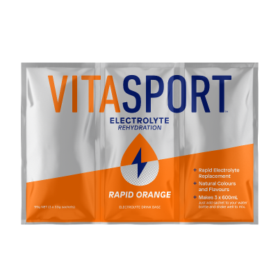 Vitasport Electrolyte Rehydration Rapid Orange Electrolyte Drink Base 99g