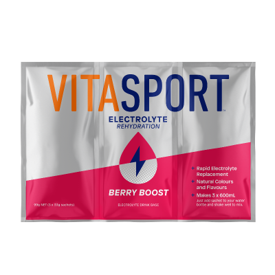 Vitasport Electrolyte Rehydration Berry Boost Electrolyte Drink Base 99g