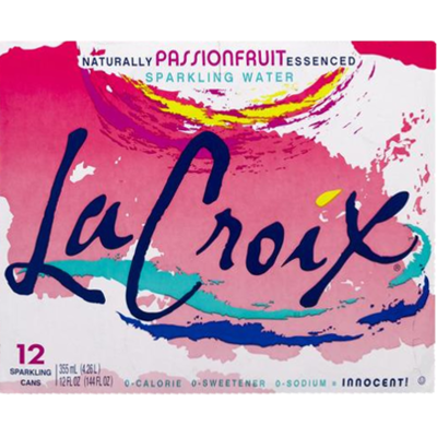 La Croix Natural Passionfruit Sparkling Water 12pk