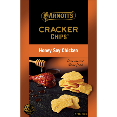 Arnott's Cracker Chips Honey Soy Chicken Cracker Chips 150g