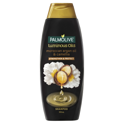 Palmolive Luminous Oils Moroccan Argan Oil & Camellia Strengthen & Protect Shampoo 350ml