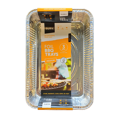 Surv Foil BBQ Trays ea