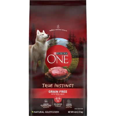 Purina ONE True Instinct Grain Free Beef Dry Dog Food 2.72kg