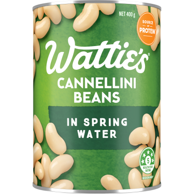 Wattie's Cannellini Beans In Springwater 400g