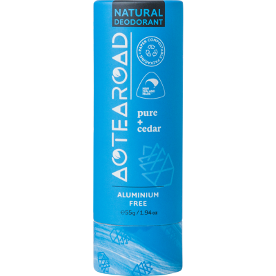 Aotearoad Pure + Cedar Natural Deodorant 55g