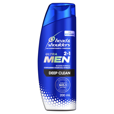 Head & Shoulders Ultra Men 2n1 Deep Clean Anti Dandruff Shampoo Conditioner 200ml