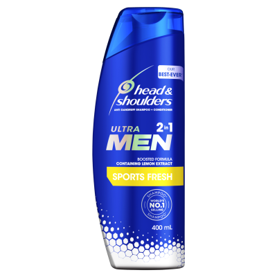 Head & Shoulders Sport Fresh Ultra Men 2 n 1 Anti Dandruff Shampoo & Conditioner 400ml