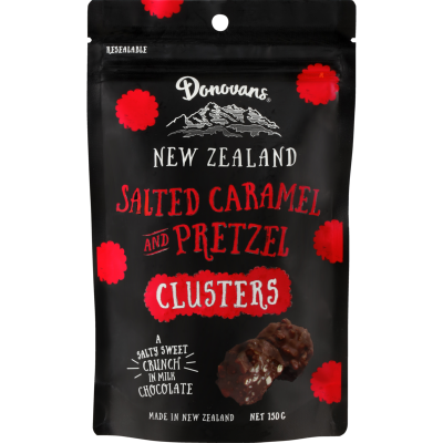 Donovans Salted Caramel & Pretzel Clusters 150g
