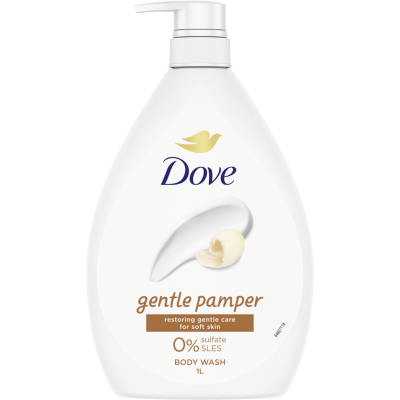 Dove Gentle Pamper Body Wash 1l